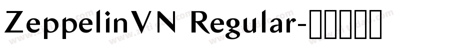 ZeppelinVN Regular字体转换